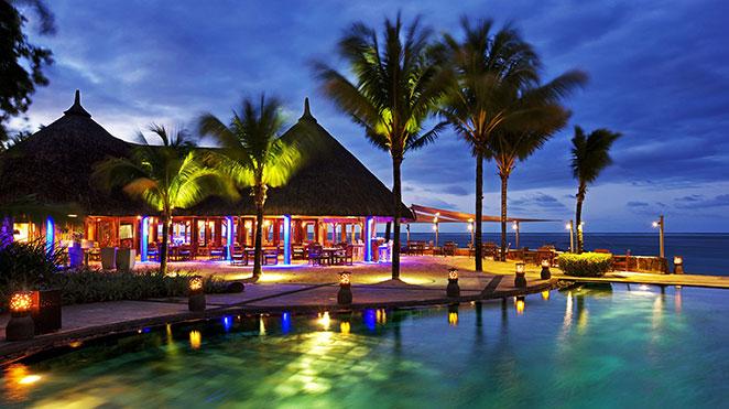 heritage awali golf resort and spa general evening view