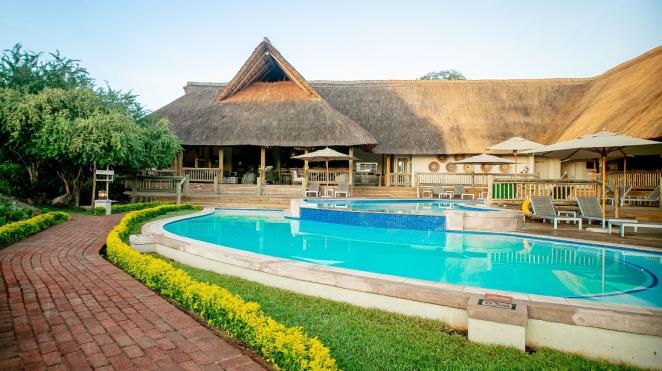 shearwater explorers village exterior with pool